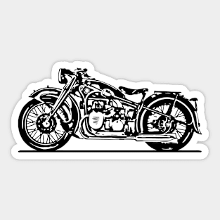 R12 Bike Sketch Art Sticker